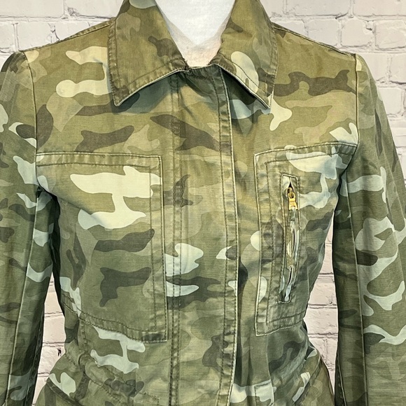 GAP Jacket 100% Cotton Camouflage Jean- XS - Picture 2 of 5